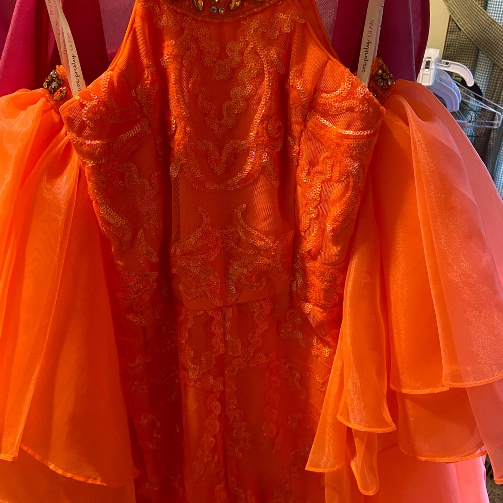 Elegant Orange Kids Formal Dress
